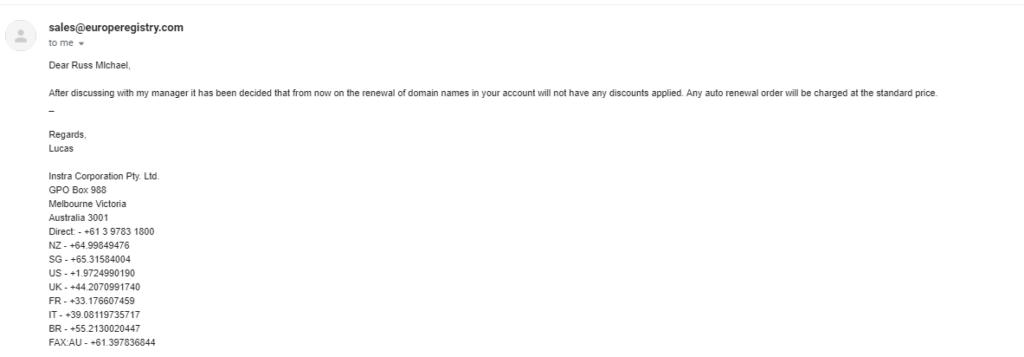 europe registry suck